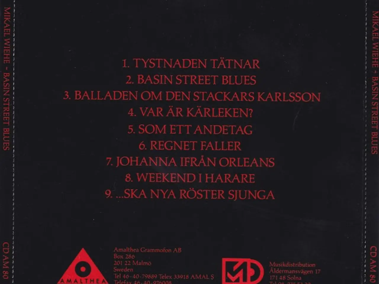 Billede 2 - Mikael Wiehe – Basin Street Blues – CD