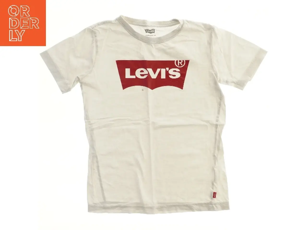 Billede 1 - Hvid T-shirt med logo fra Levis (str. 152)