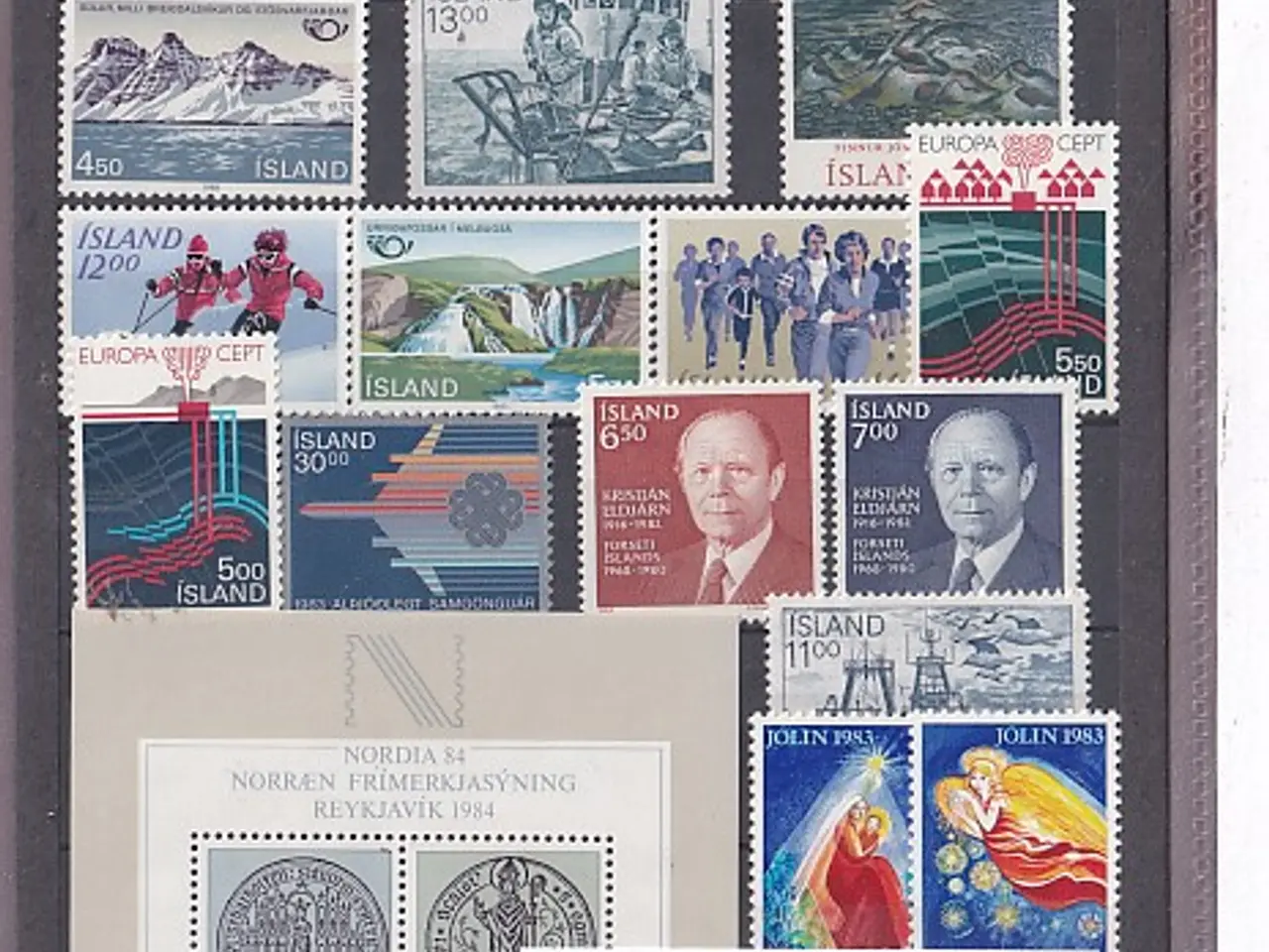 Billede 1 - Island - 1983 . Komplet. - Postfrisk