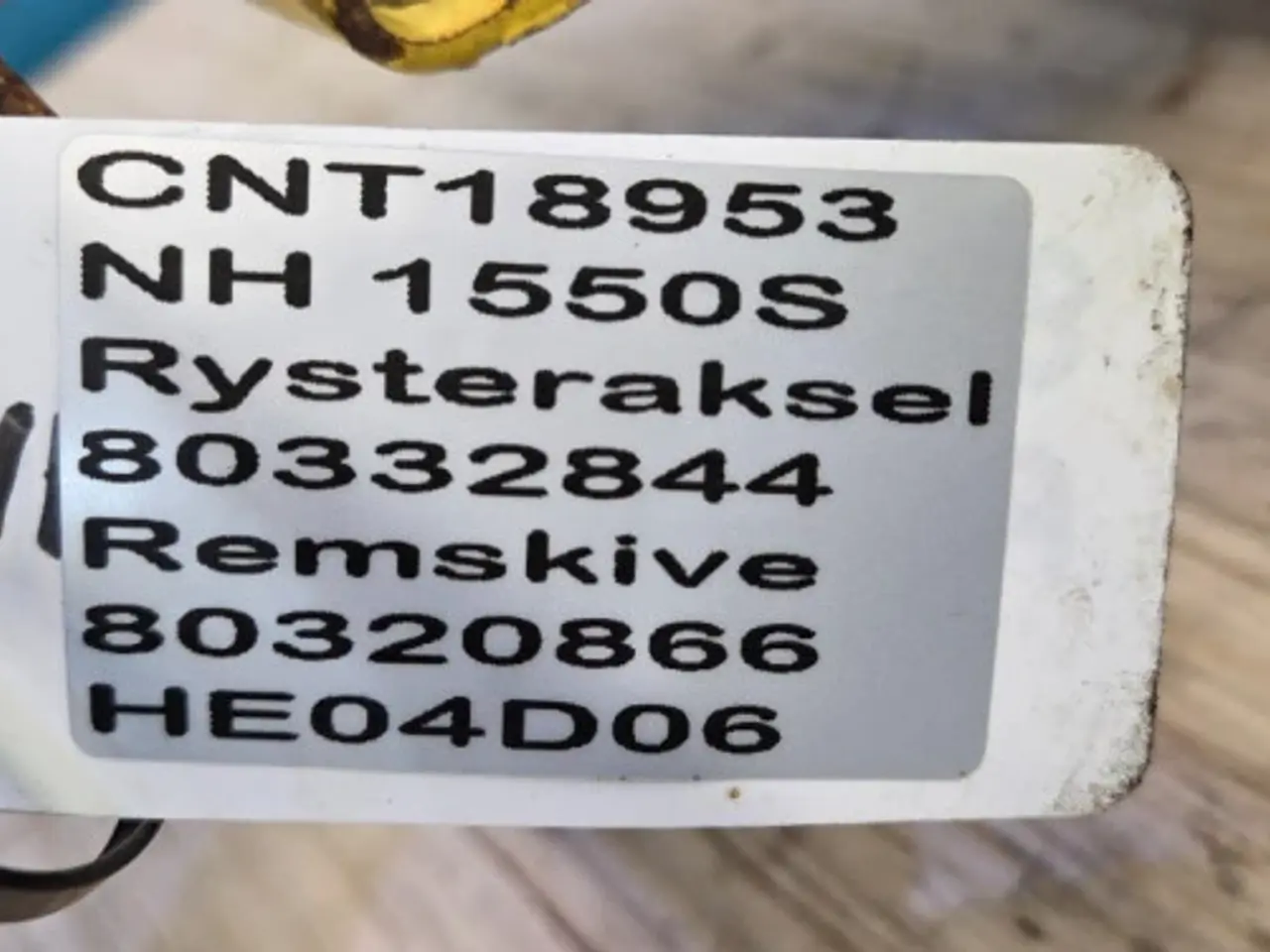 Billede 17 - New Holland 1550S Rysteraksel 80332844