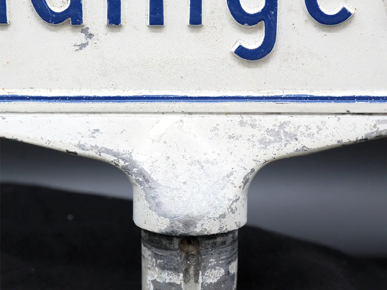 Billede 7 - Vintage dansk vejskilt “Vindingevej” i aluminium