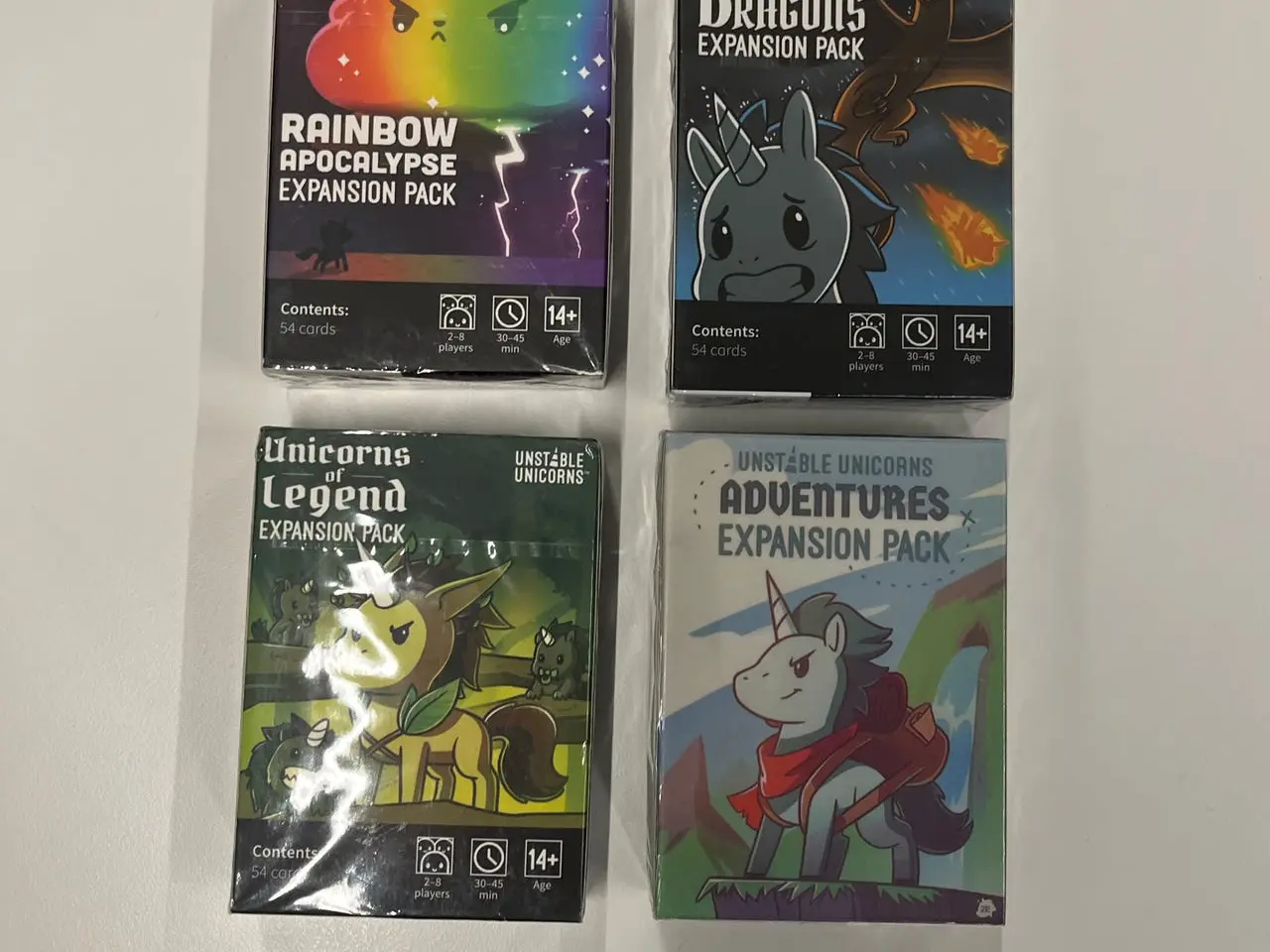 Billede 1 - Unstable Unicorns 4 x Expansion Packs