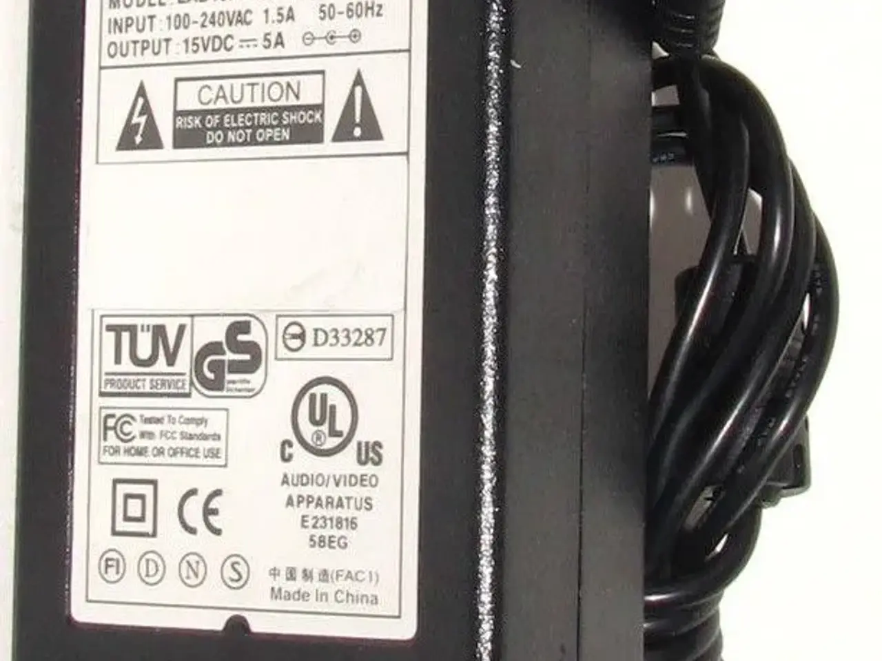 Billede 1 - Strømforsyning AC-DC Adapter Linearity 15VDC 5A