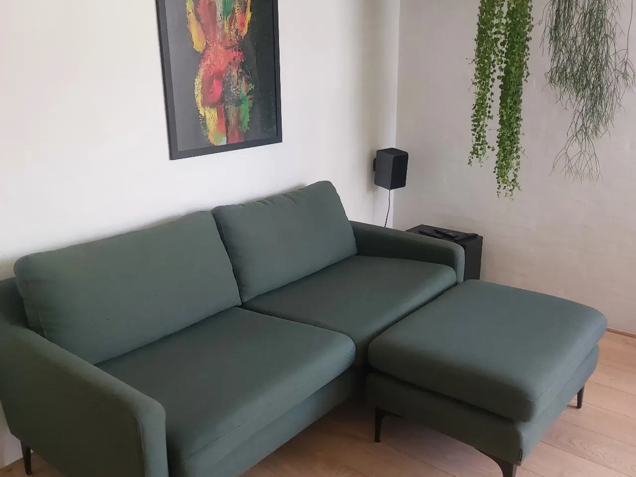 Billede 1 - Fin lille sofa med chaiselong 