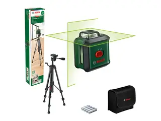 Bosch UniversalLevel 360 Set - grøn linjelaser med stativ, 24 m rækkevidde