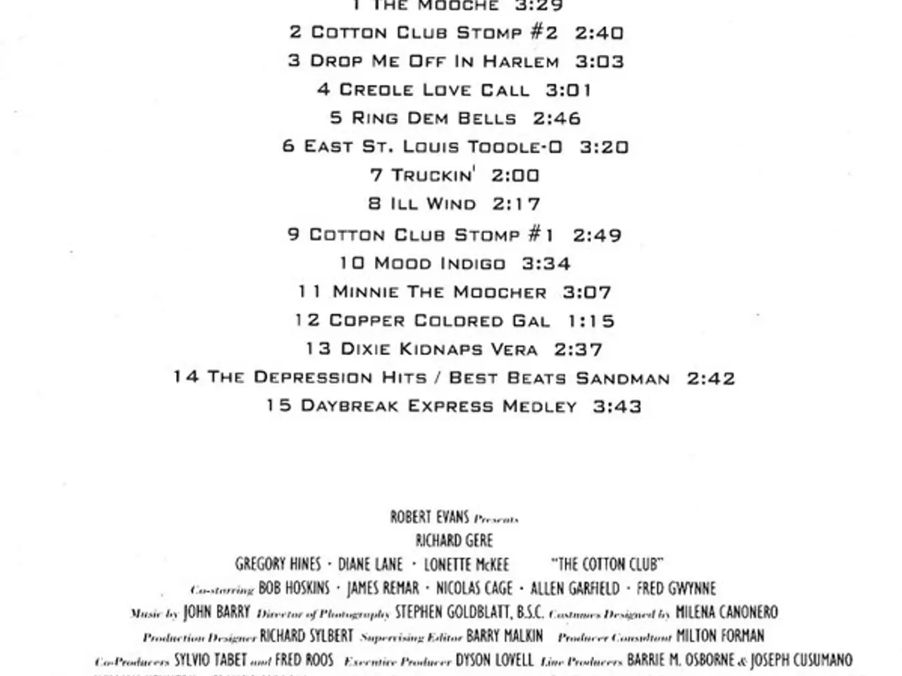 Billede 5 - John Barry – The Cotton Club (Original… – CD