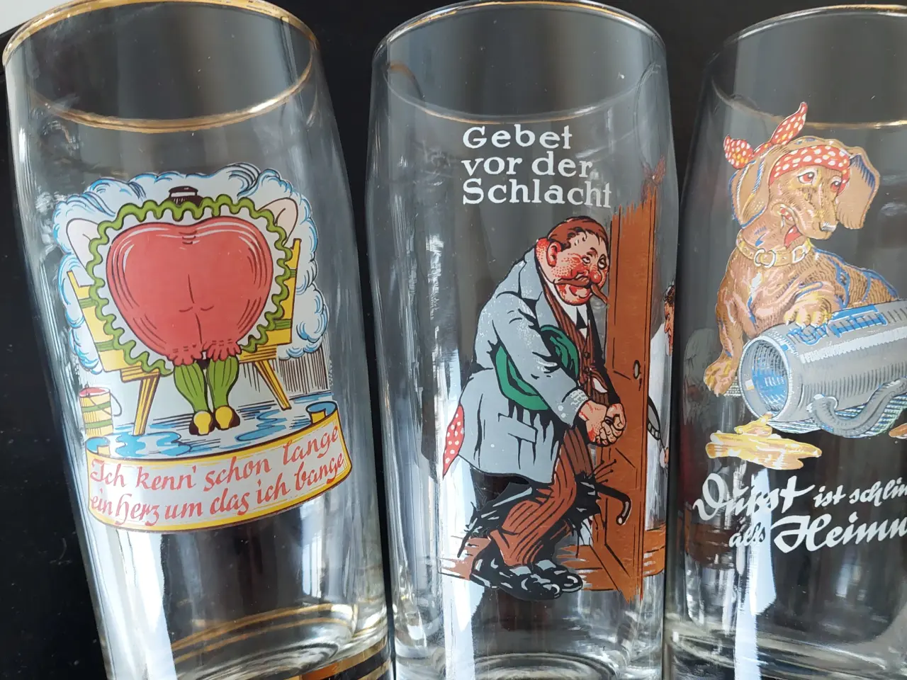 Billede 2 - ølglas med bl.a sjove tekster og billeder