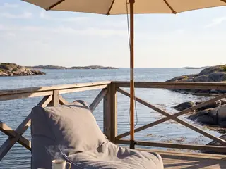 Parasol Ø 3 meter i natur