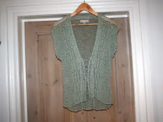 Vest / bluse med perler fra Bottoms 45% linen, 30%