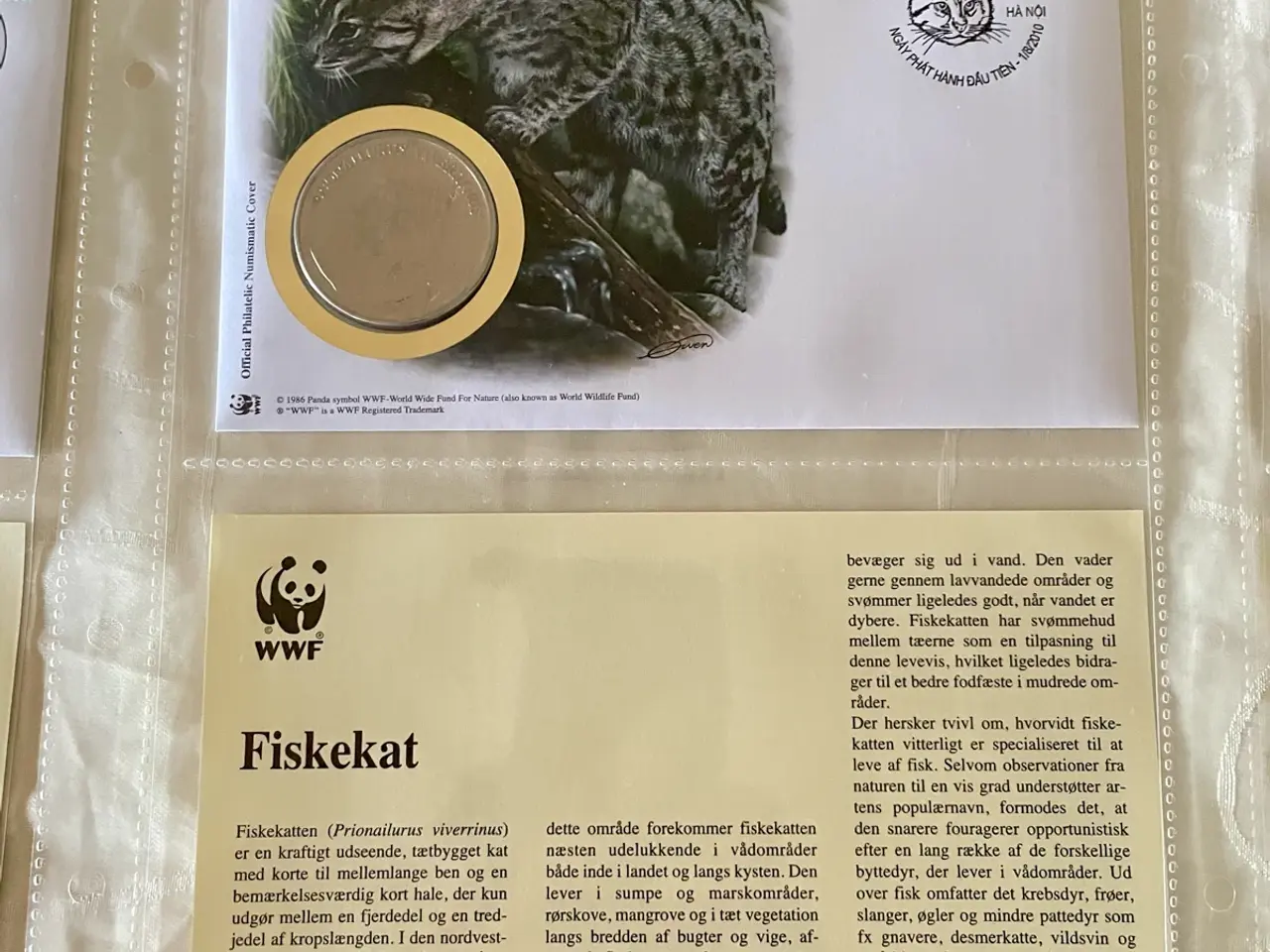 Billede 8 - 12 WWF møntbreve i samlemappe