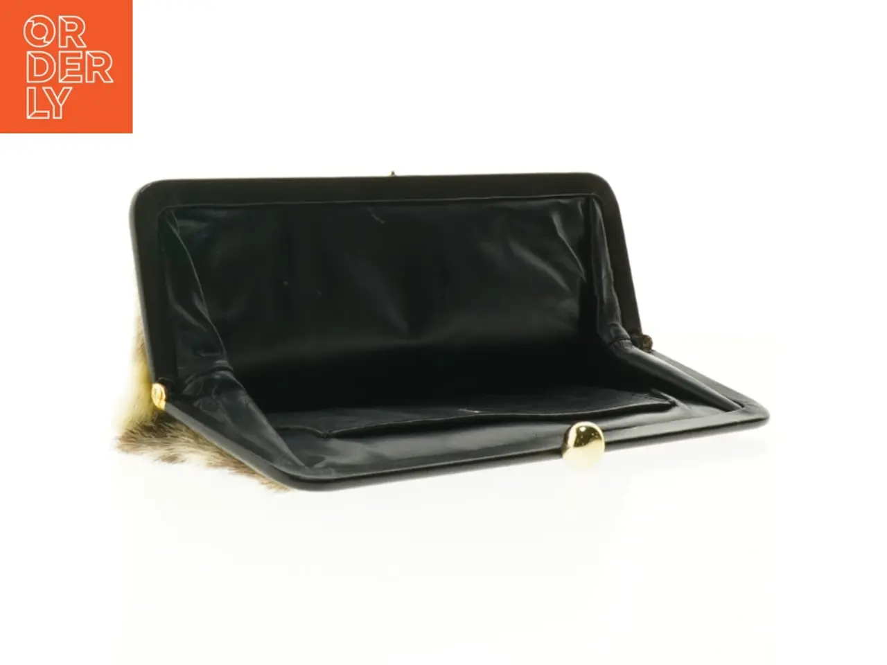 Billede 3 - Pelsbetrukket clutch fra Bon Gout (str. 29 x 11 cm)