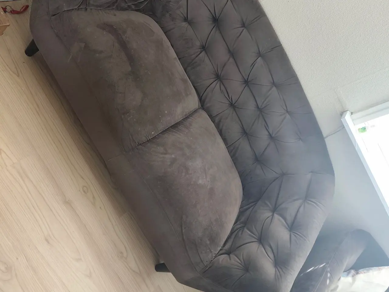 Billede 3 - Brun velour sofa fra Ilva