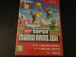 Nintendo Wii spil New Super Mario Bros. Wii