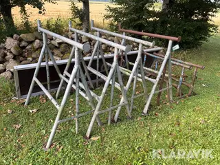 Stilladsbukke JUMBO - 6 styks og en platform