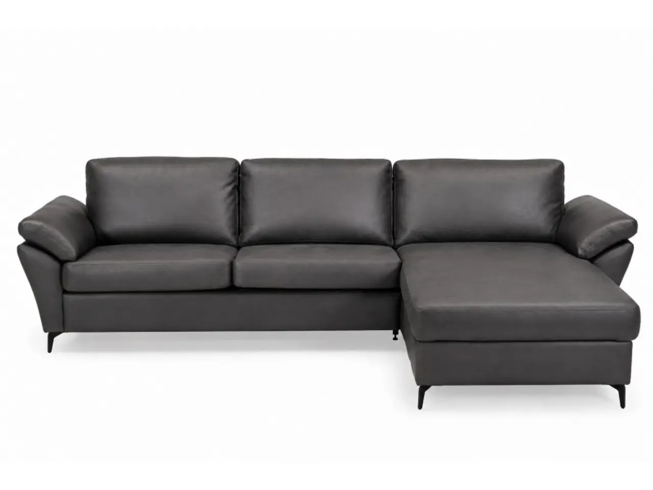 Billede 8 - Hjort Knudsen Padborg Chaiselongsofa med Elektrisk Recliner – Ægte Læder - Højrevendt
