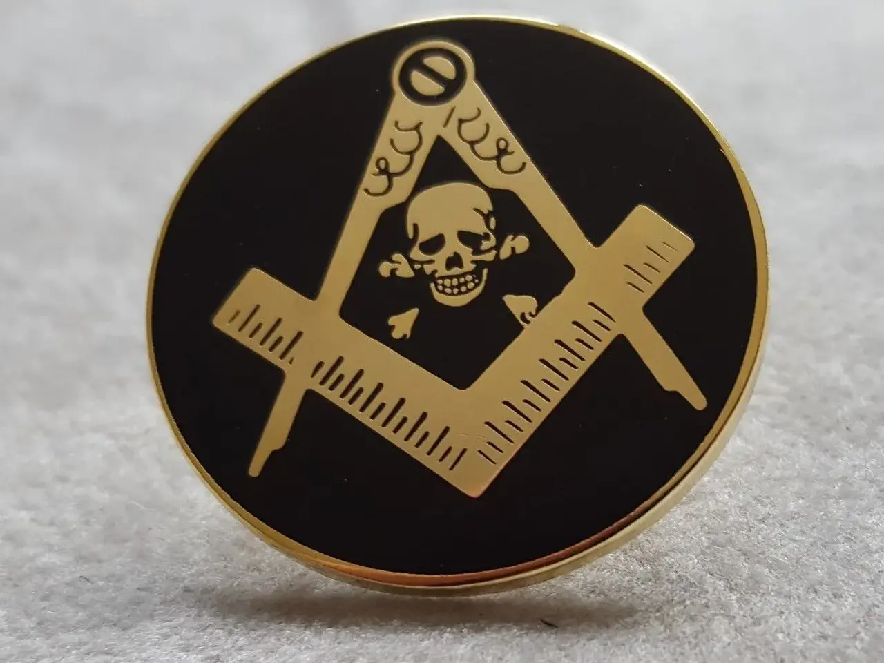 Billede 1 - frimurer tegn sort med skull