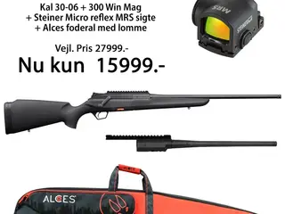 Beretta BRX1 kal 30-06 og 300 Win Mag incl. Steiner kikkert og foderal