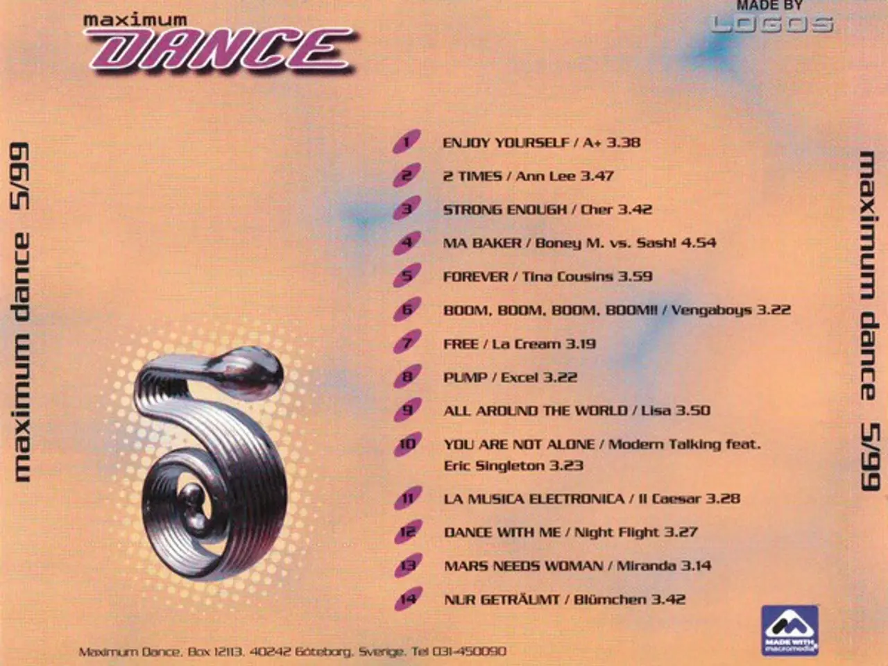 Billede 3 - Diverse kunstnere – Maximum Dance 5/99 – CD