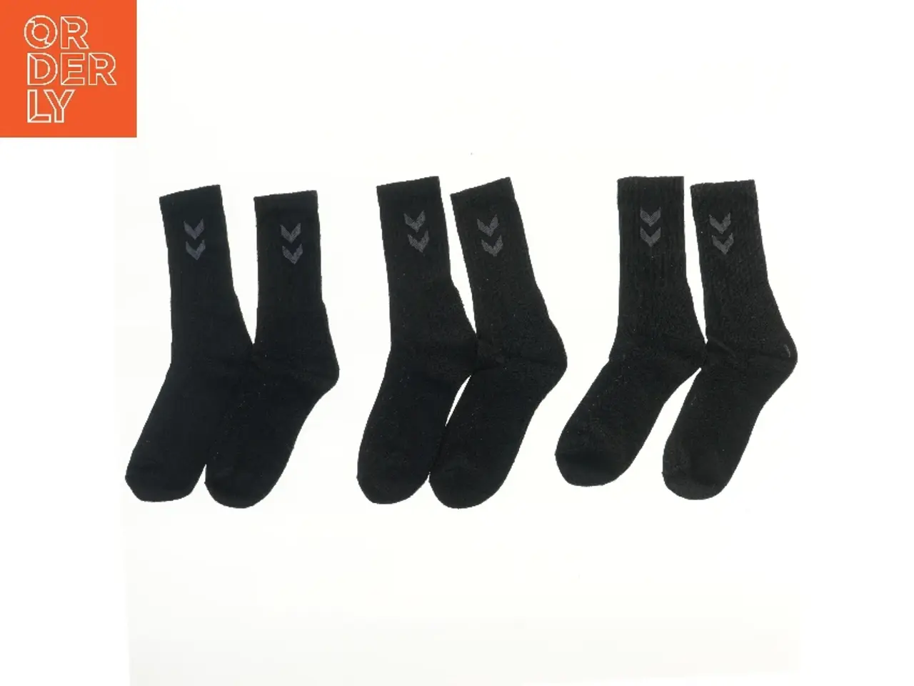 Billede 2 - Sorte børnesokker, størrelse 32-35 (str. størrelse 32-35 cm)