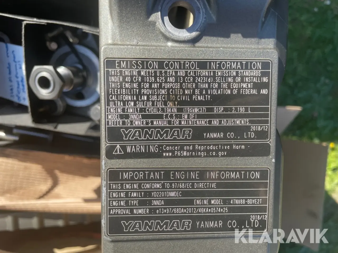 Billede 5 - Motor Yanmar 4TNV88-BDYE2T (Komplet)