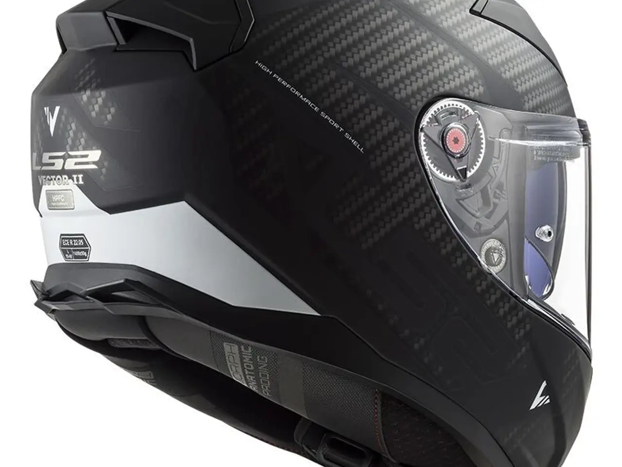 Billede 3 - Ls2 Vector 2 Splitter Black White