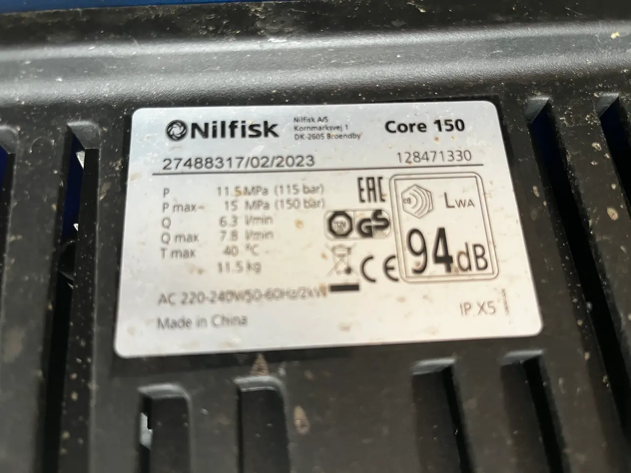 Billede 4 - Højtrykrenser NILFISK CORE 150