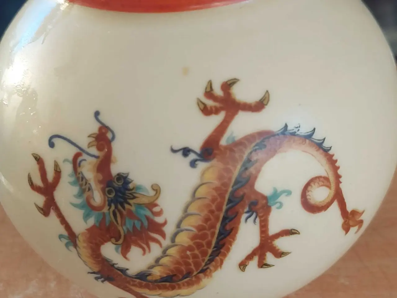 Billede 1 - Drage vase, Lyngby Porcelæn