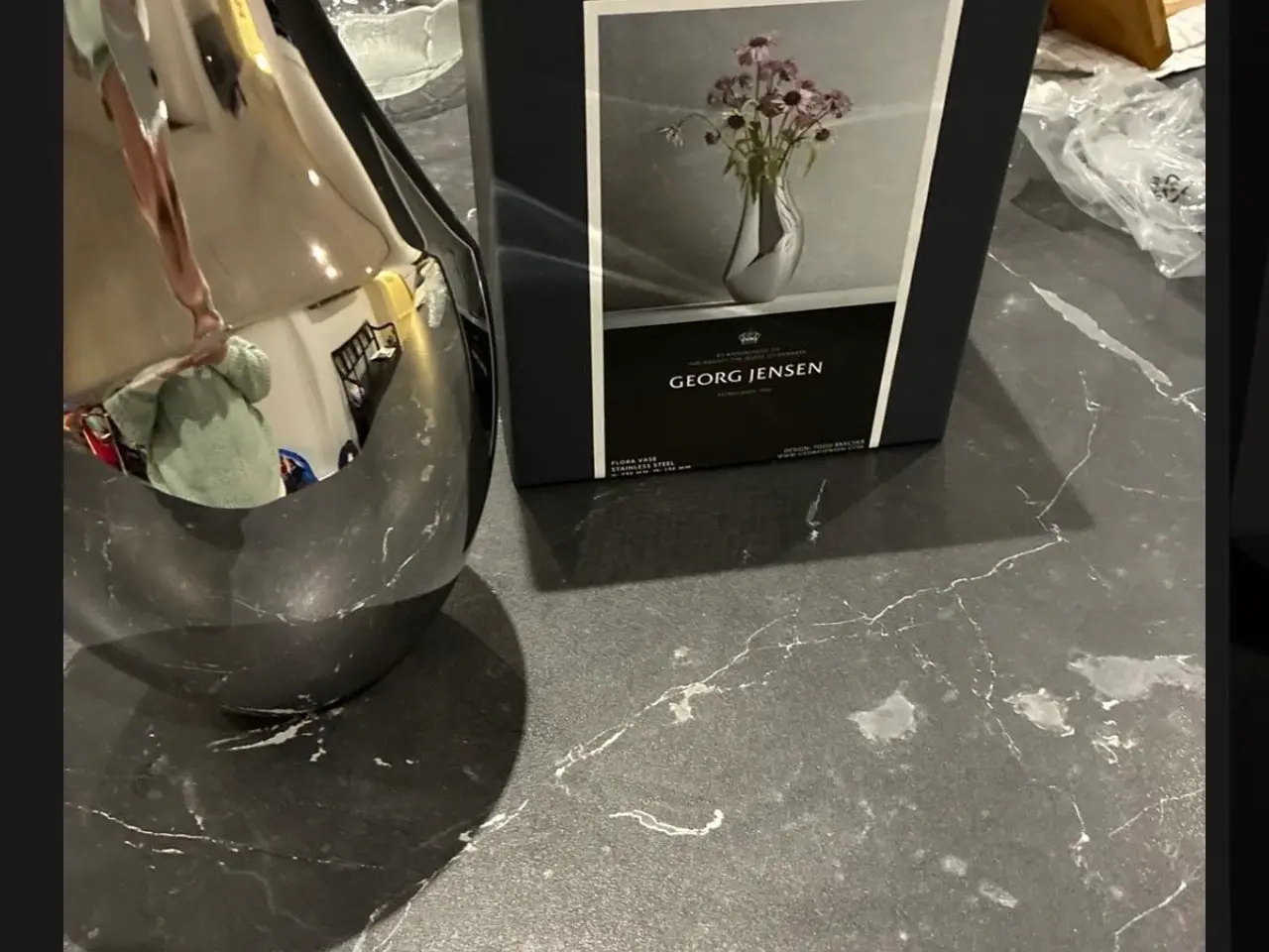 Billede 1 - Flora vase Georg Jensen