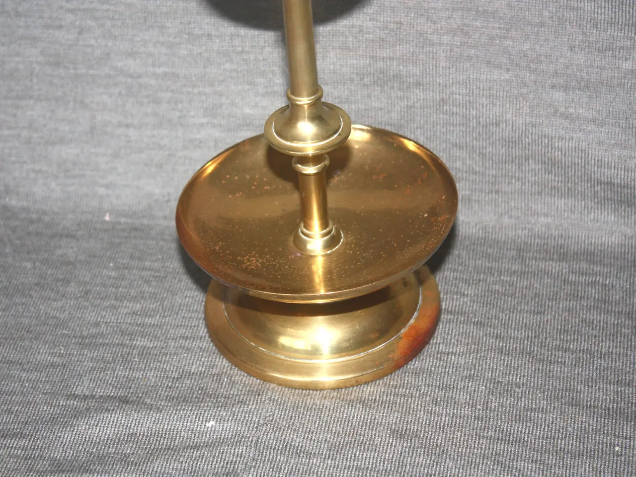 Billede 3 - Lysestage med patina højde 21 cm