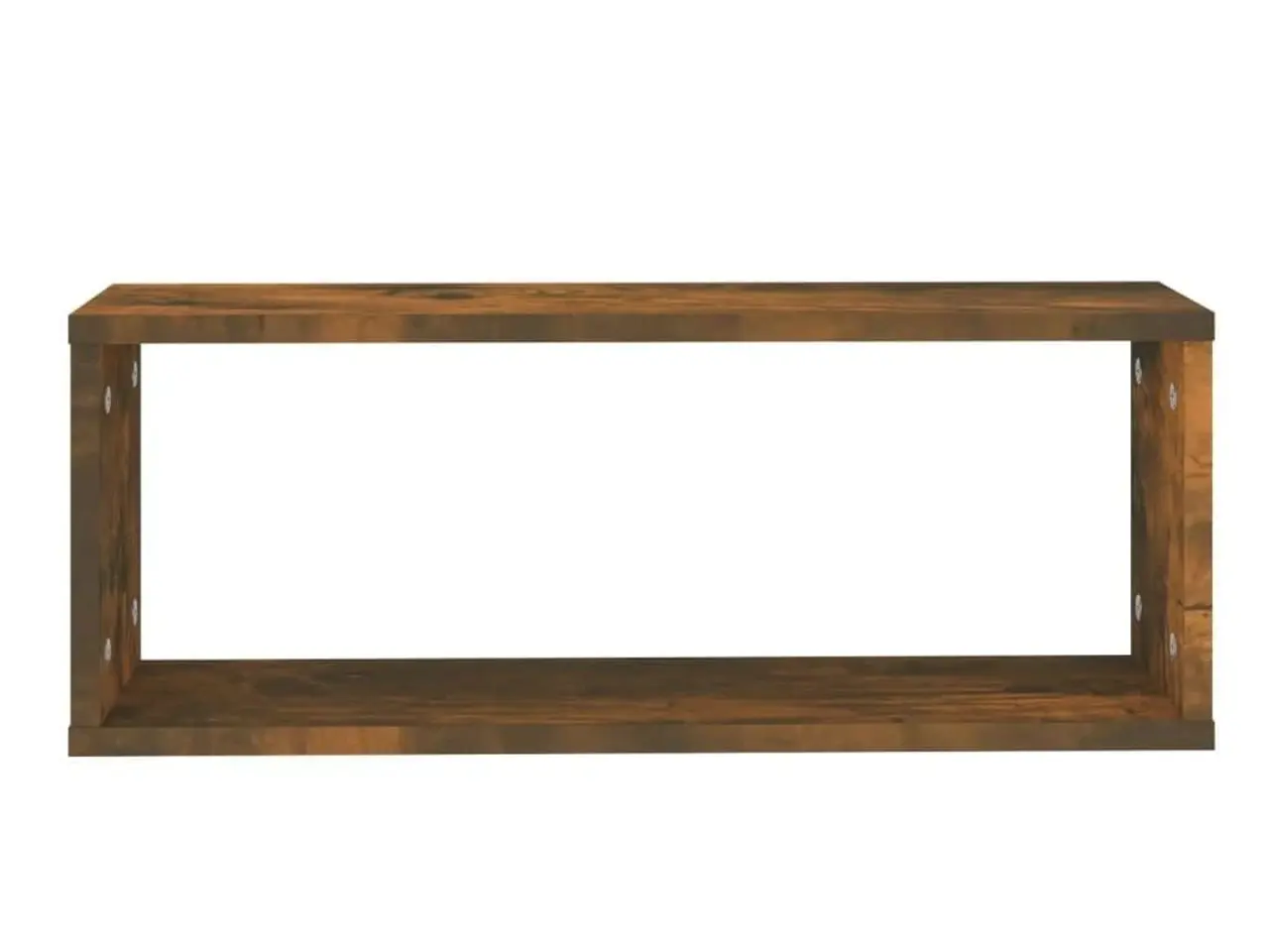Billede 4 - Væghylder 4 stk. 60x15x23 cm konstrueret træ røget egetræ