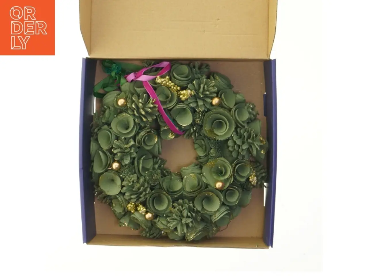 Billede 1 - Julekrans med lys fra Sirius (str. Ø. 31 cm)