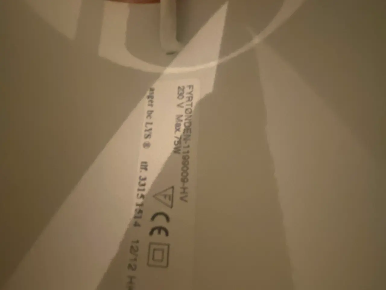 Billede 4 - Asger BC, Fyrtønden, loftslampe