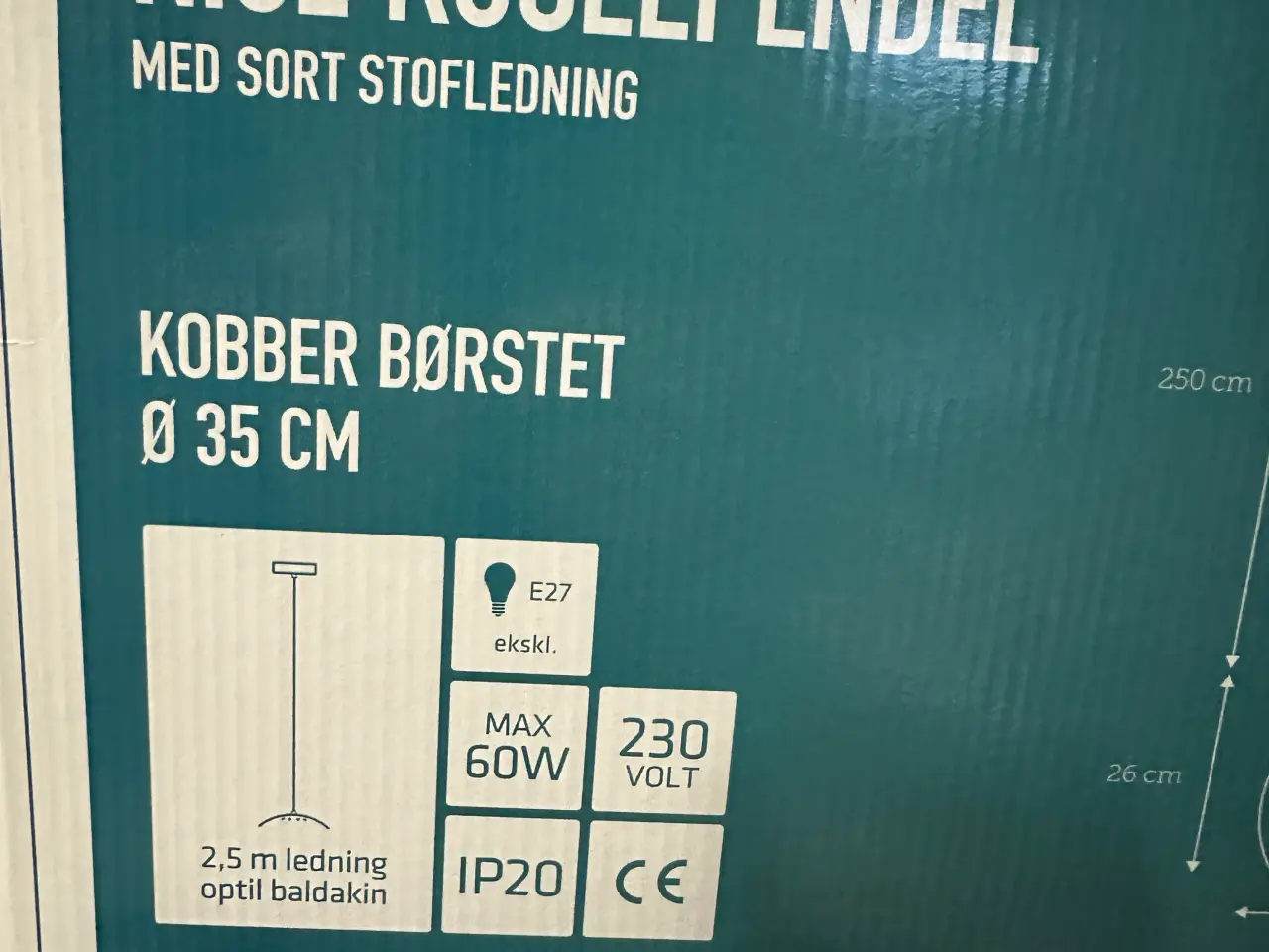 Billede 5 - Kobber pendel lampe