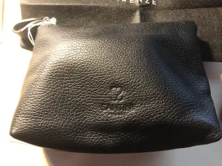 Taske/clutch i læder fra Santini, Firenze
