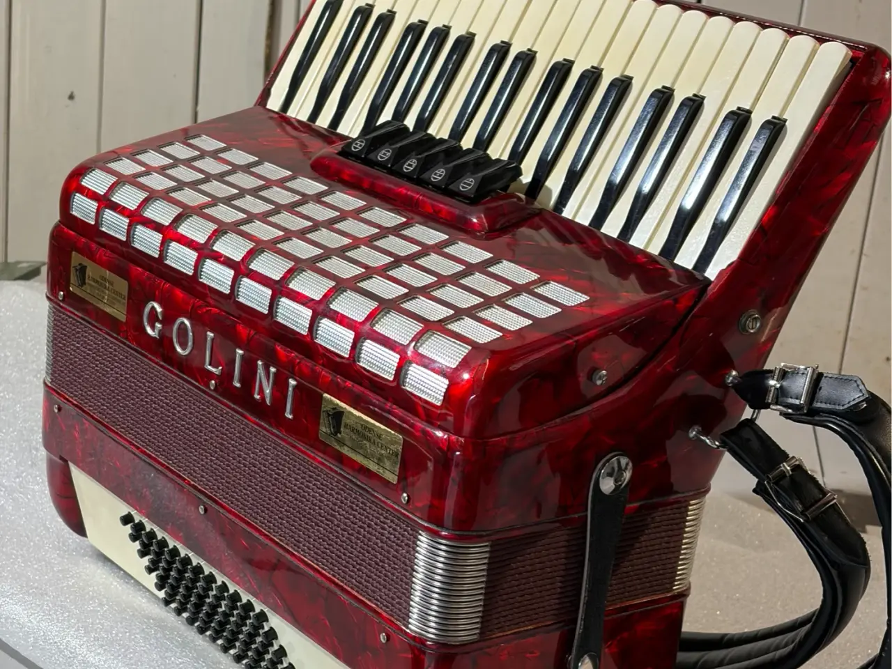 Billede 2 - Goline kvalitets-harmonika – 37 tangenter / 72 bas