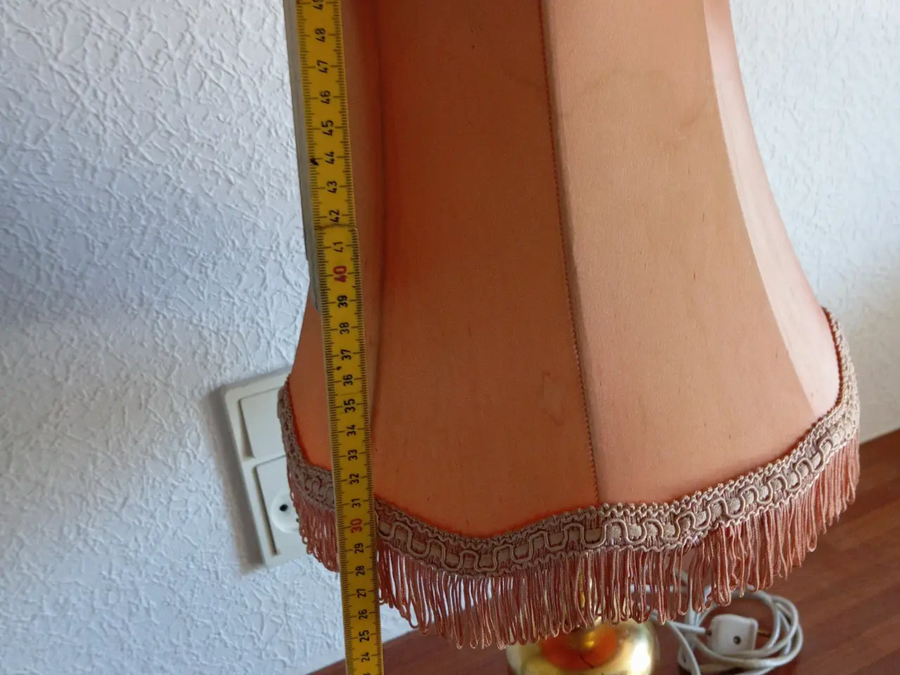 Billede 2 - Stor Antik messing lampe fra Mormor hjem.
