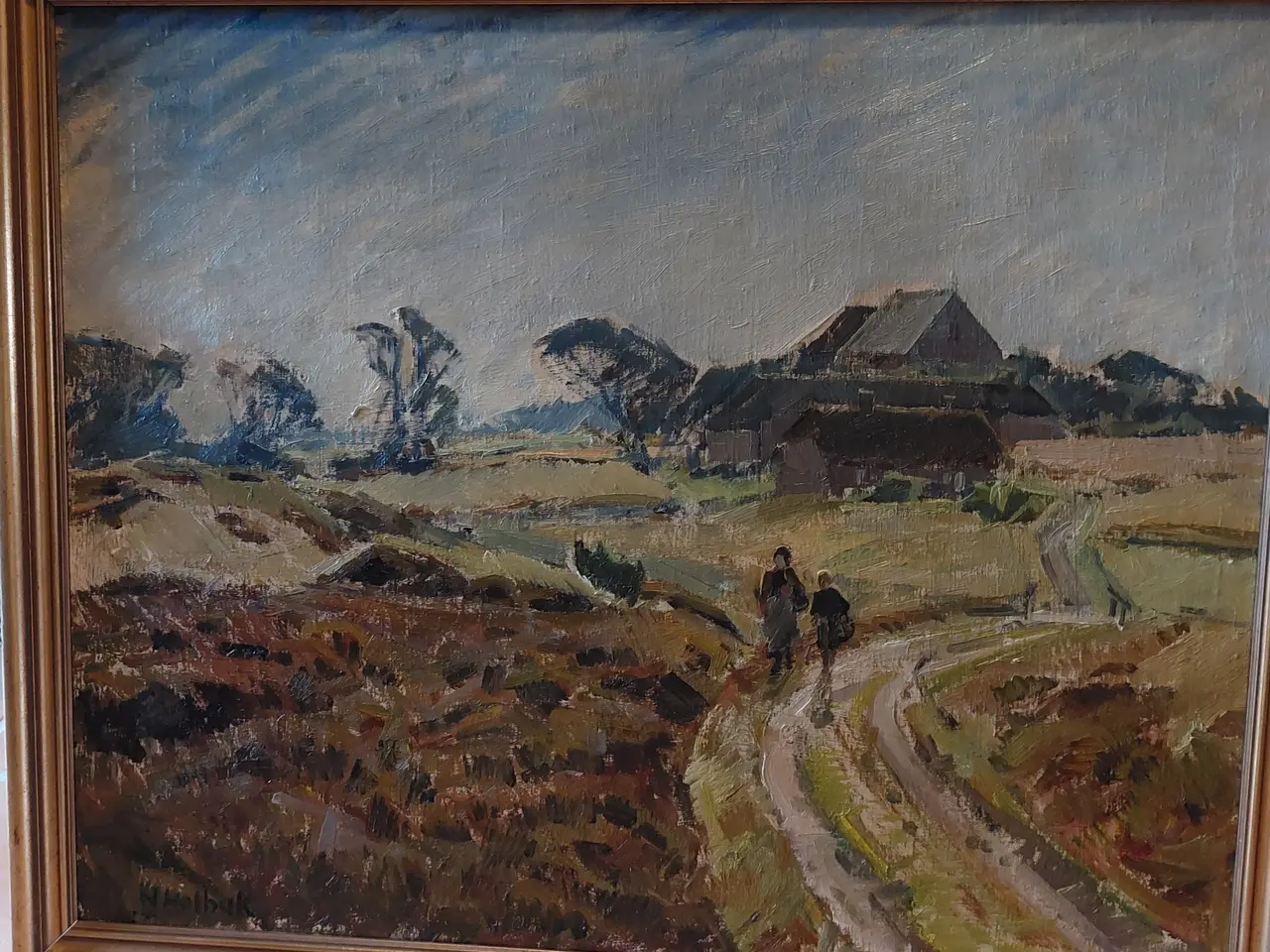Billede 4 - NIELS HOLBAK - ( 1884 - 1954 ) - oliemaleri