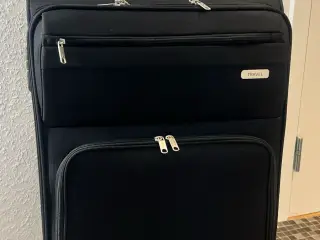Travel r sort kuffert i stof unisex