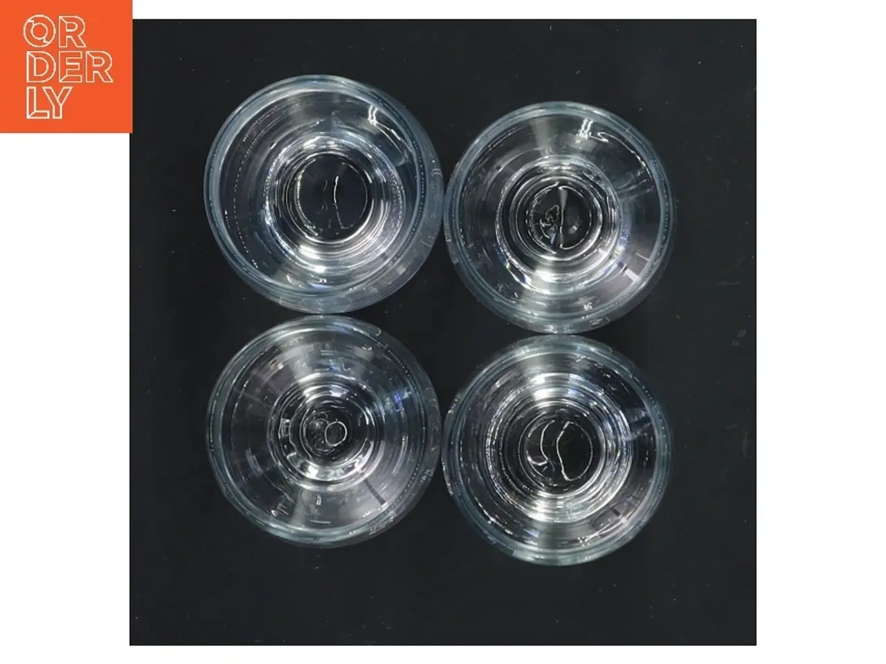 Billede 2 - 4 Hamlet Holmegaard glas (str. 4 stk Ø 4 cm længde 7,5 cm)