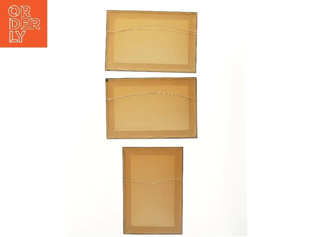 Billede 2 - Tegninger i ramme (str. 40x27,5 cm)