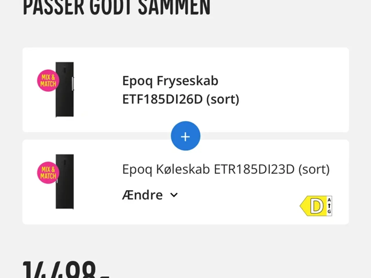Billede 4 - Epoq køleskab og fryser!