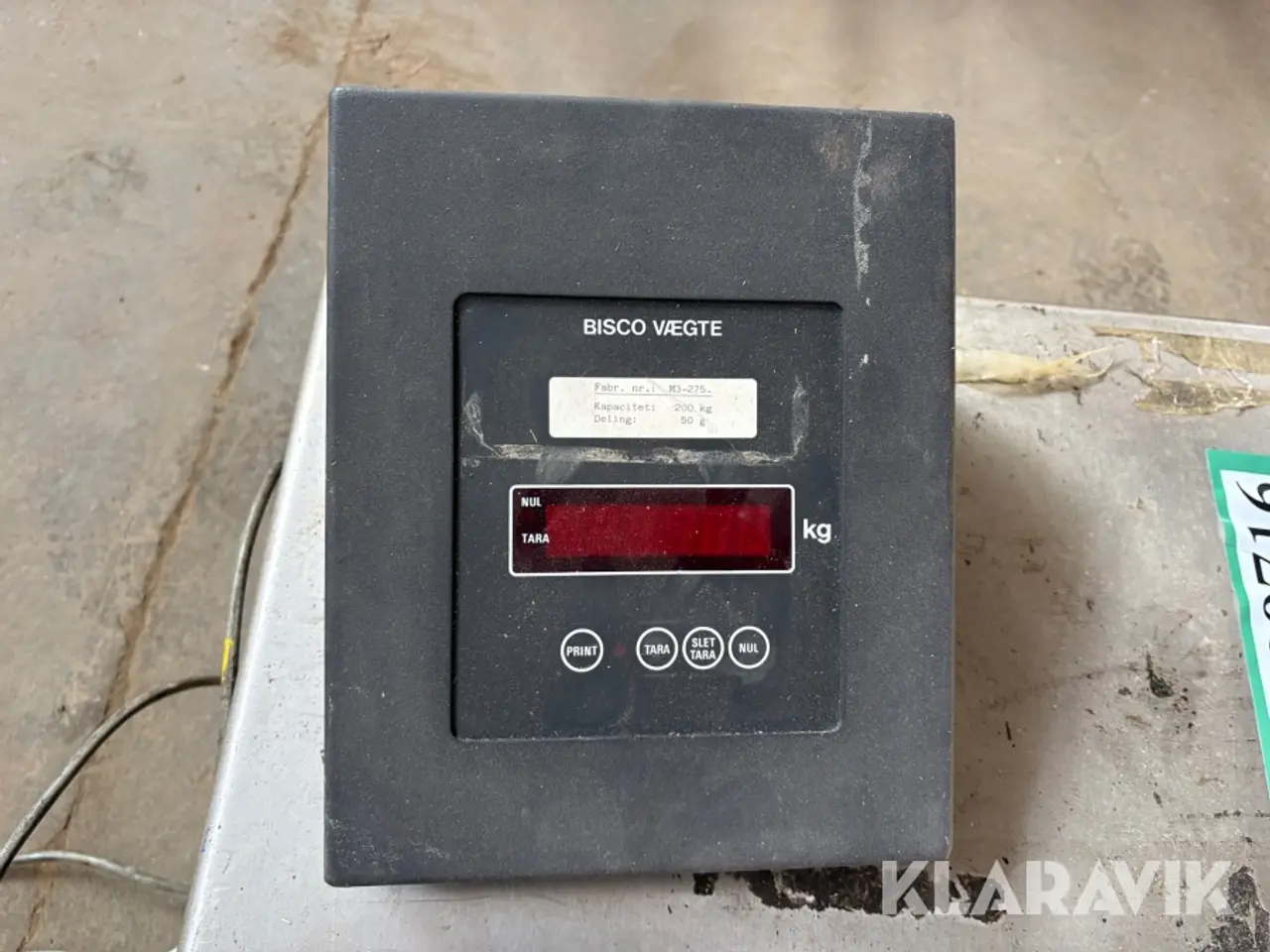 Billede 5 - Vægt 200kg Bisco M3-275