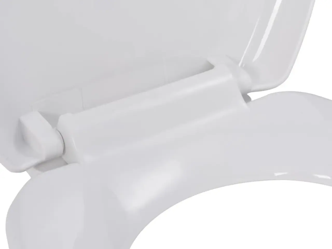 Billede 6 - Toiletsæde med soft-close og quick release - hvid, 45,5 × 37,5 cm