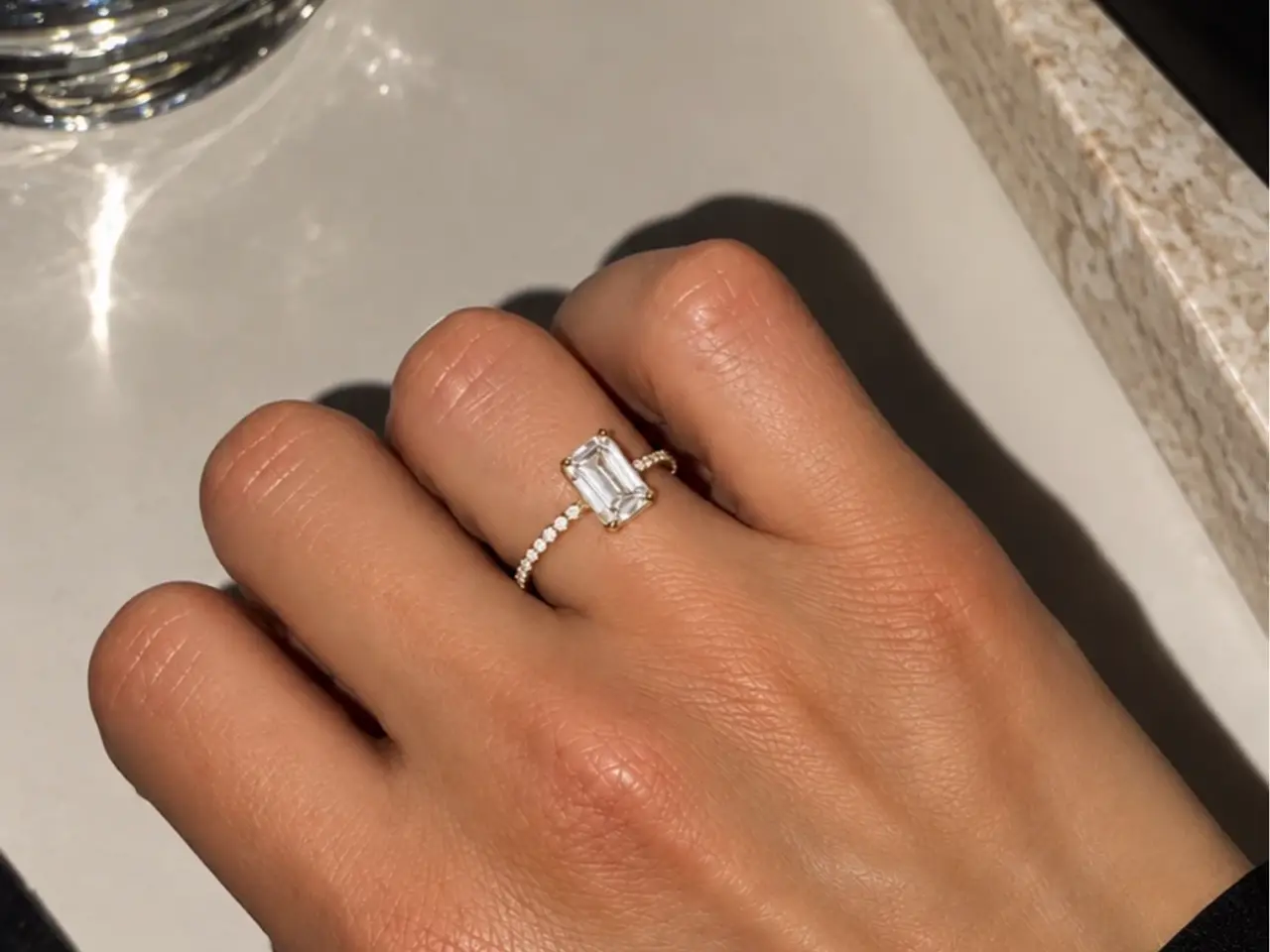 Billede 1 - Diamantring 2,14 ct i 14 kt guld – helt ny