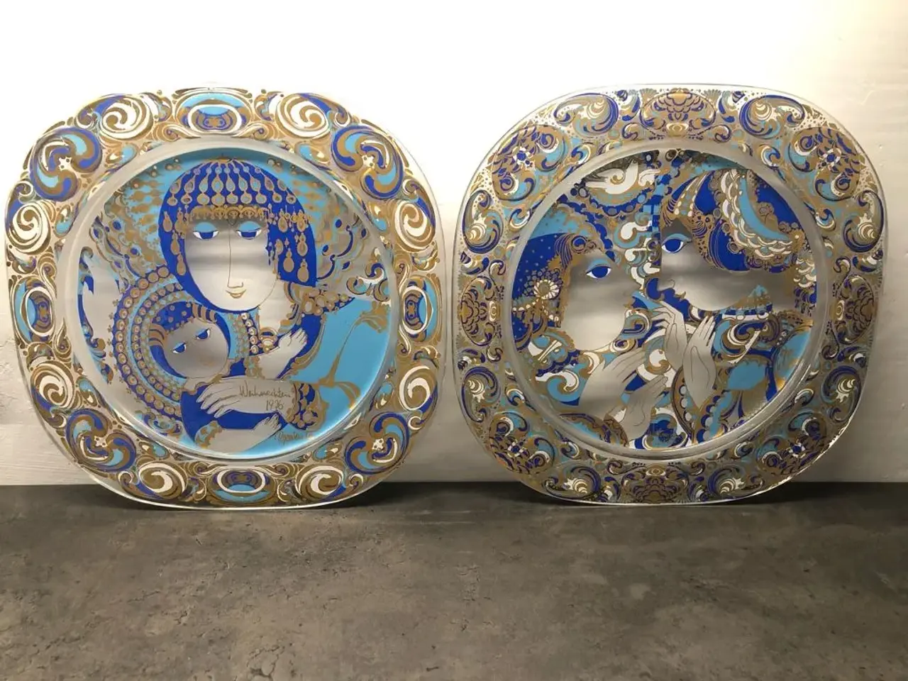 Billede 1 - Retro Wiinblad glas platter 1976 og 1977