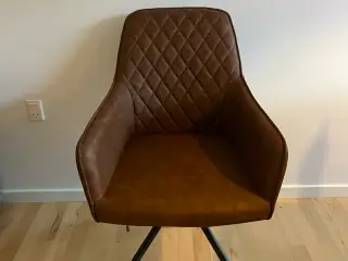 Spisebordstole cognac