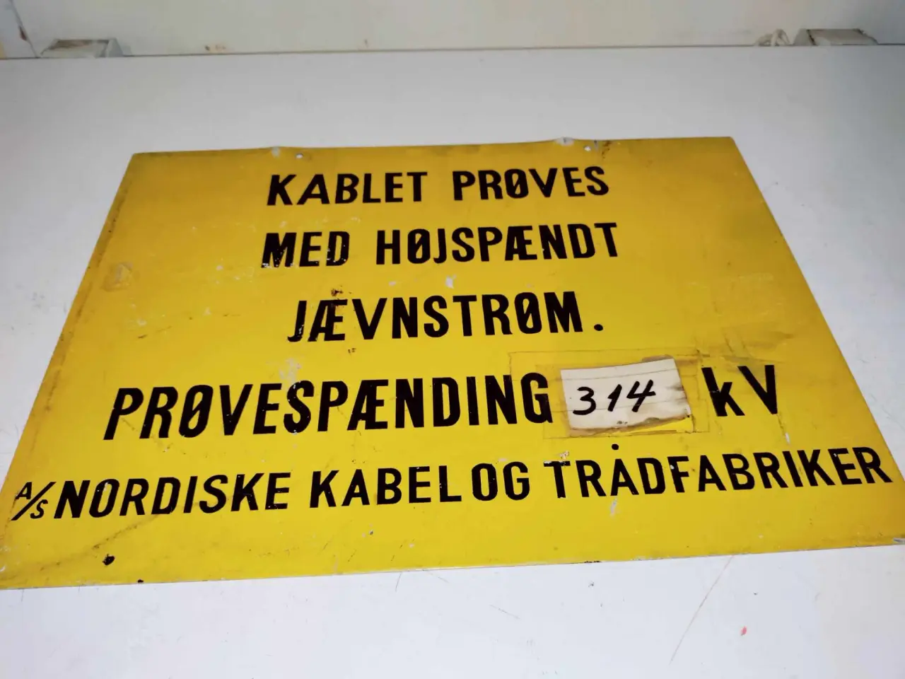 Billede 2 - super fedt skilt fra kabel og trådfabrikkerne 