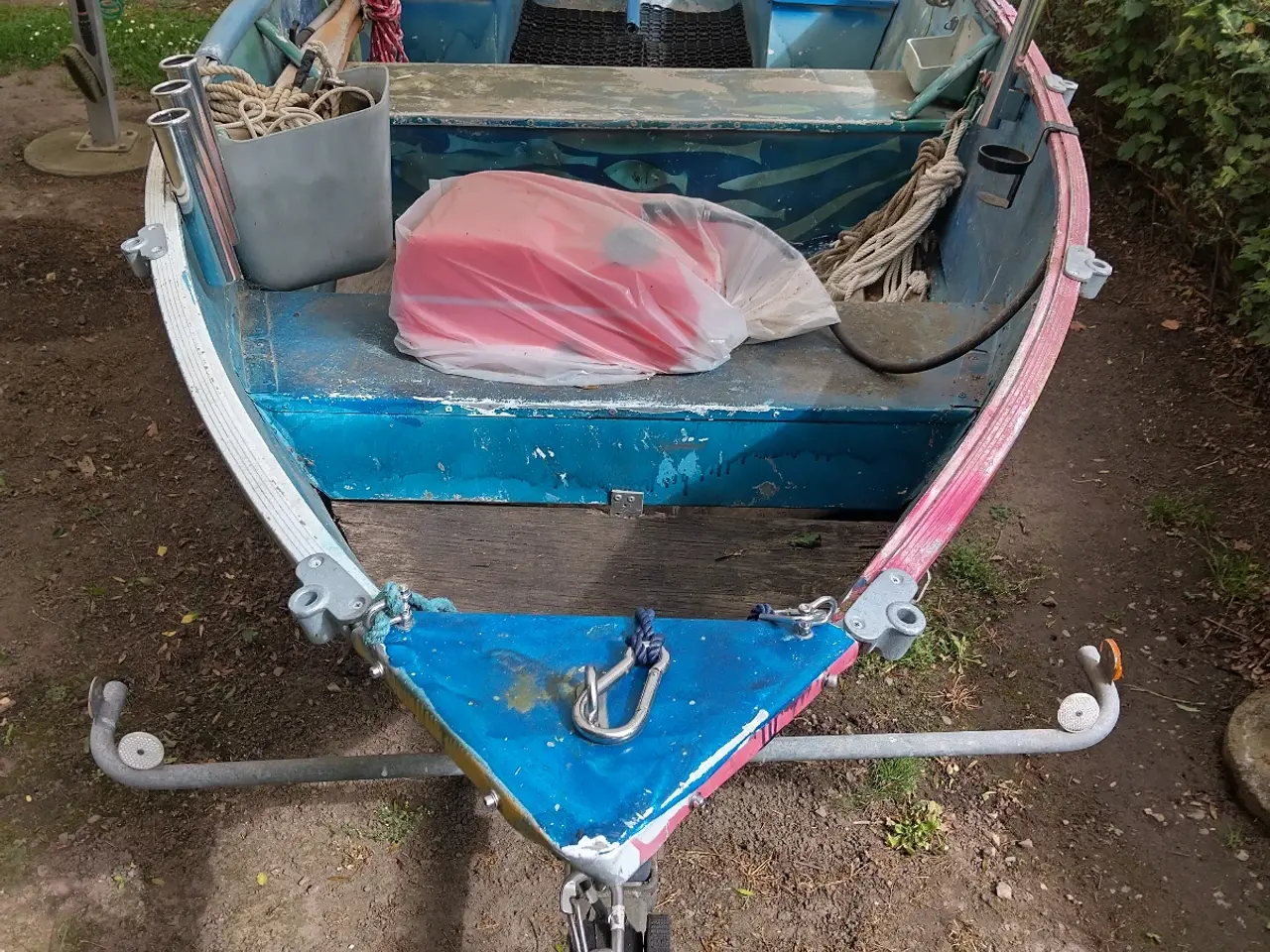 Billede 4 - Alu jolle 13 fod 15 hk Marina Bådtrailer 