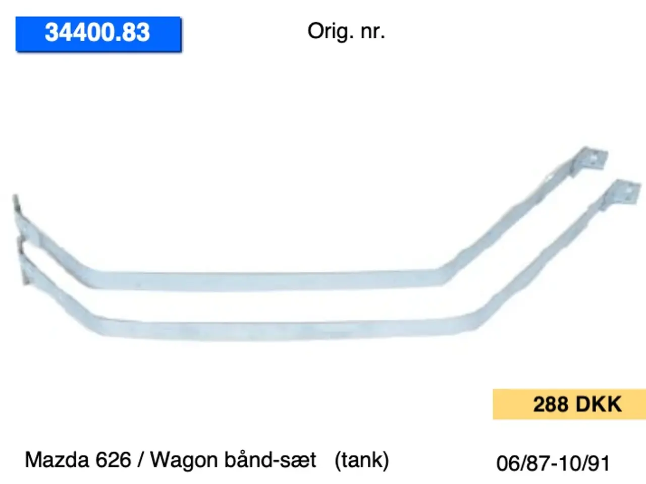 Billede 2 - Mazda 626 GD-GV (87-96) tanke