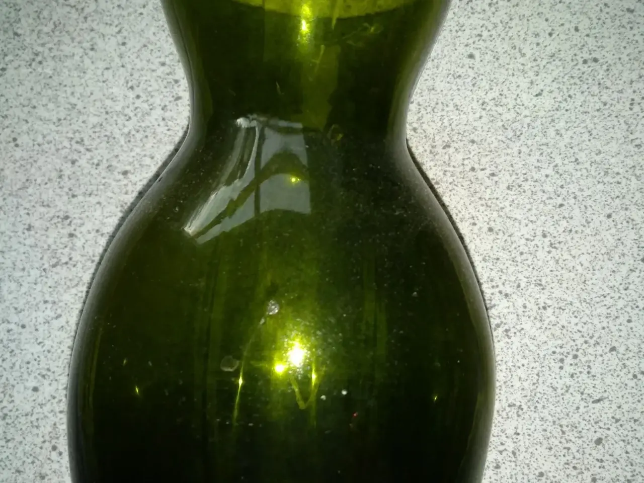 Billede 1 - Flaskegrønt hyacintglas